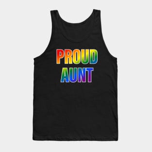 Rainbow Proud Aunt LGBTQ Pride Tank Top